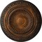 Ekena Millwork Artis Ceiling Medallion (Fits Canopies up to 6 7/8"), Hand-Painted Rust, 15 3/4"OD x 1 3/8"P CM15ARRUS - alternate 1